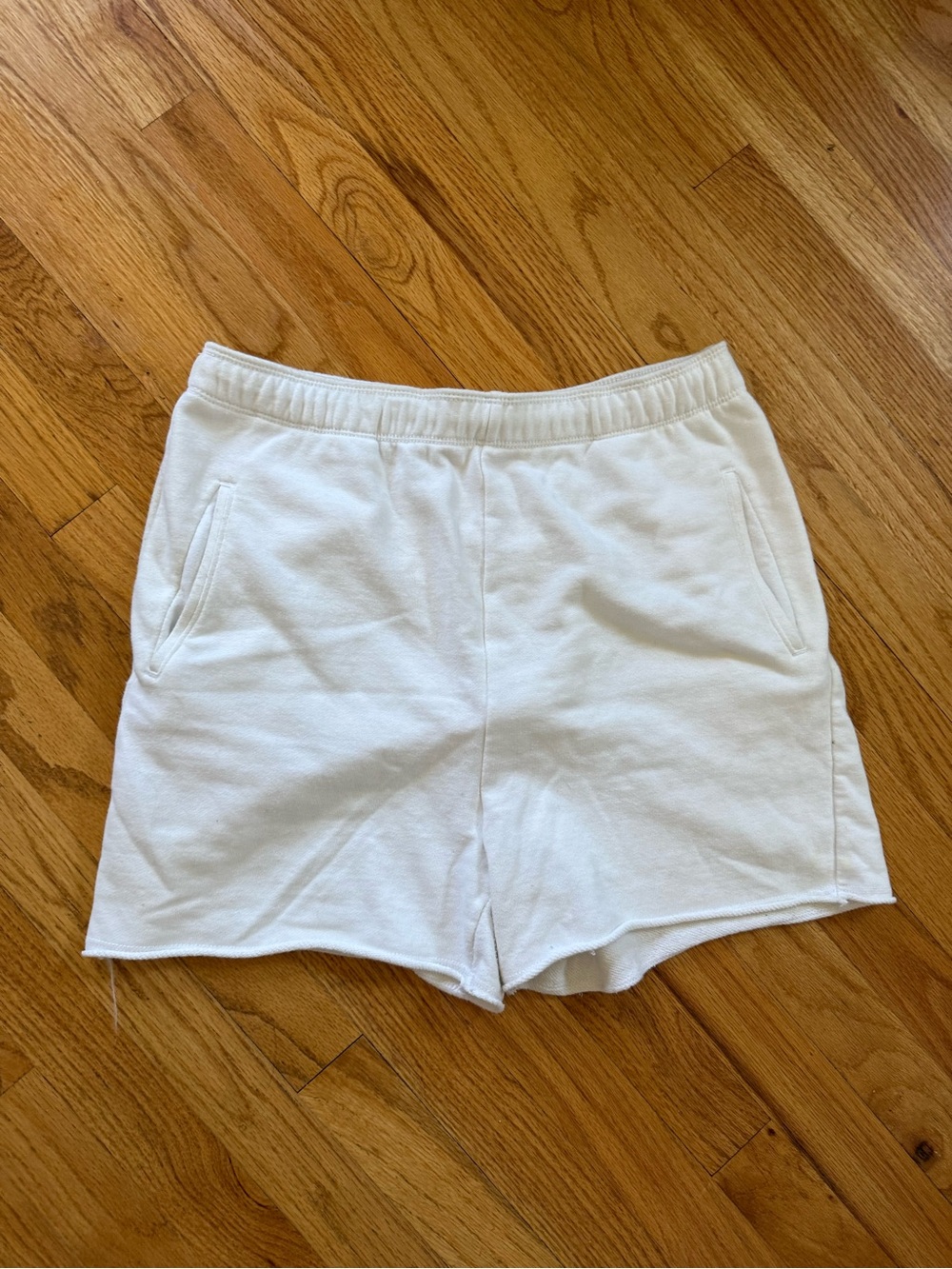 American Eagle Outfitters White Athletic Knit Shorts